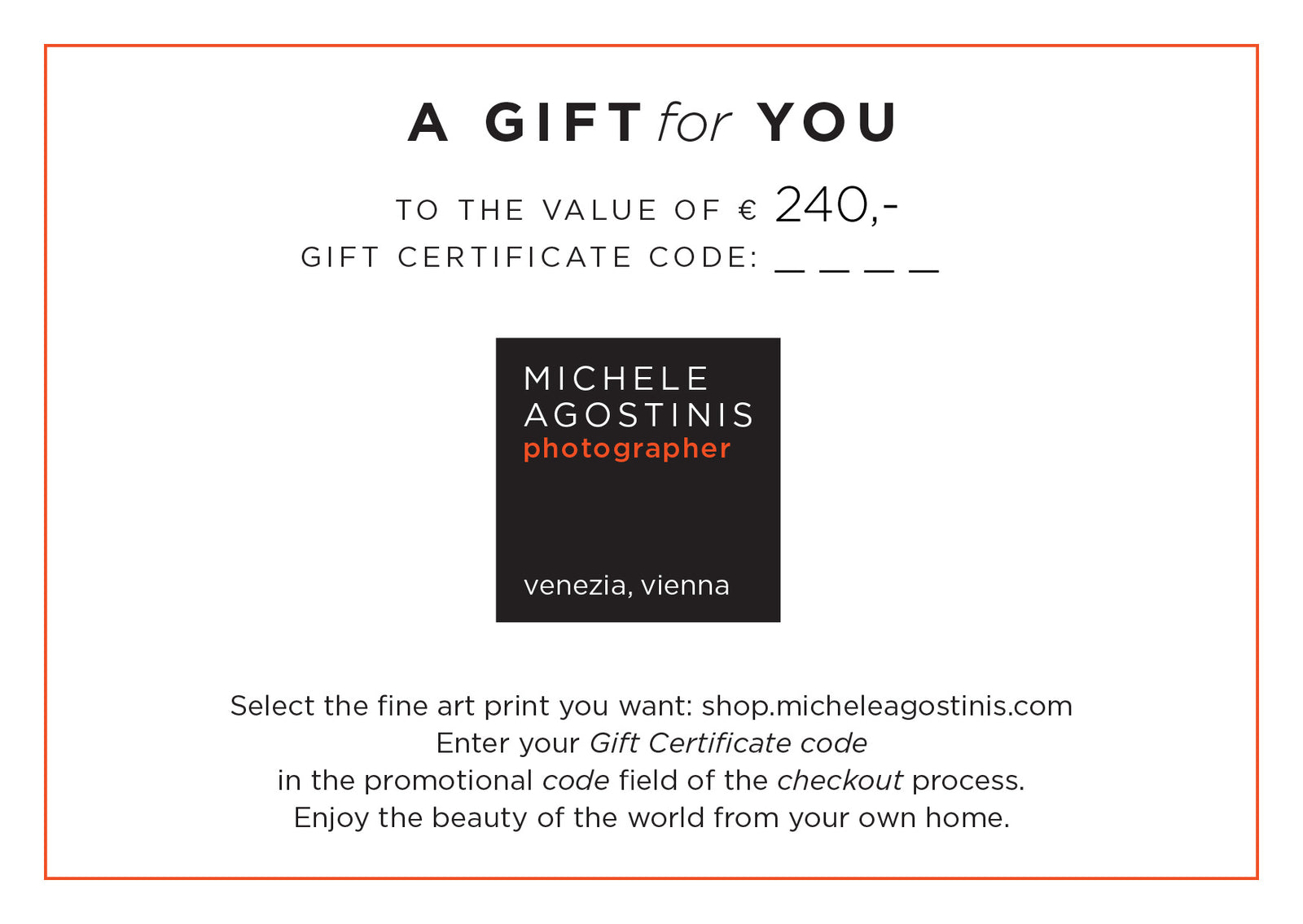 Gift Card 240